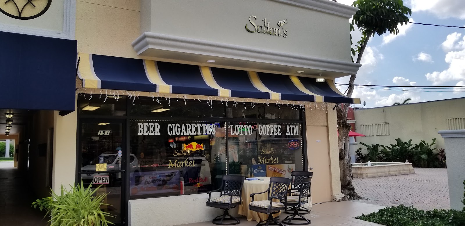 On the shelves at Sultan's Boca Raton